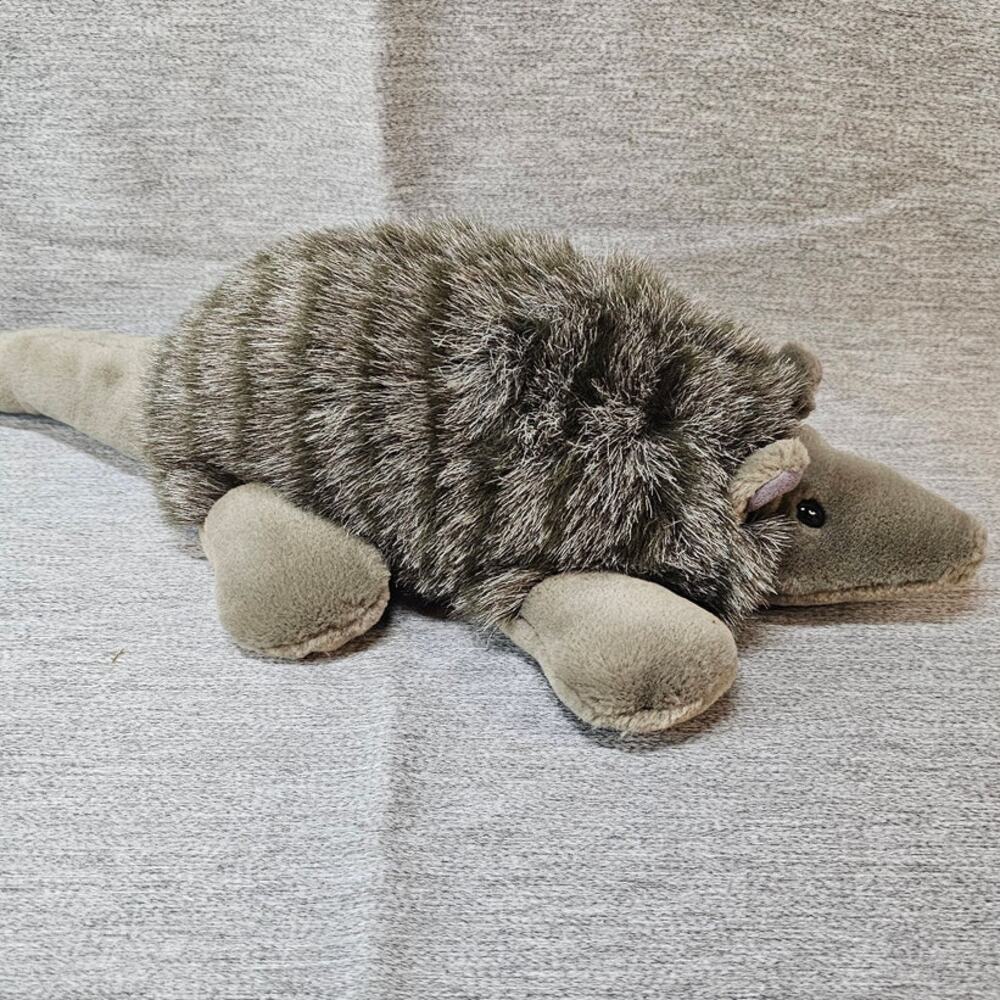 Aurora Armadillo Plush Stuffed Animal Toy Furry Grey 15 inches Ant Eater - Picture 3 of 7